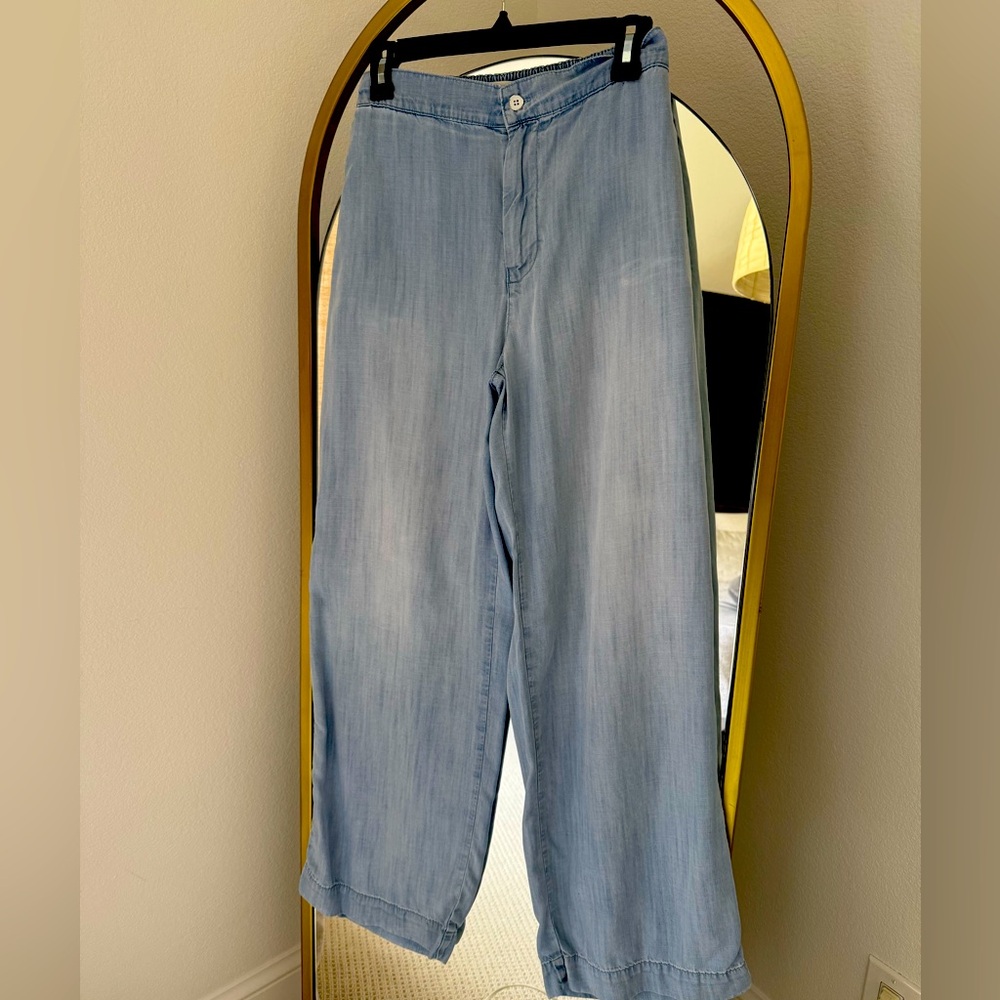 Cloth & Stone Chambray Wide-Leg Women's Jeans - Size Small